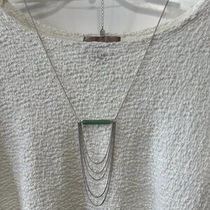 35" Light Green Pendant Necklace